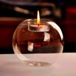 Crystal Ball Glass Tea Light Candle Holder - Image 2