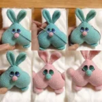 Valentine Bunnies, Amigurumi Crochet Pattern, Sweetheart Toy PDF, Beginner-Friendly Love Bunny Tutorial - Image 6