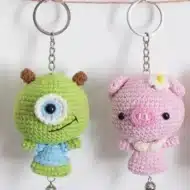 Amigurumi Mini Doll & Keychain Crochet Pattern Bundle | Easy Tutorial, DIY Miniature Keyrings, Handmade Gift - Image 5