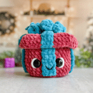 Bundle: Big and Mini Christmas Present Crochet Pattern, Plush Presents with Removable Lid, Big and Mini Crochet Christmas Candy Holder Boxes - Image 2
