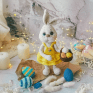 Easter Bunny with Eggs Crochet PATTERN, Amigurumi Bunny Easter Basket, English PDF file, Easter toy pattern - Image 4