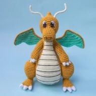 Dragonite Crochet Pattern, Dragonite Pokémon Toy
