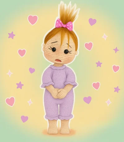 Baby Girl Amigurumi Crochet Pattern – realistic handmade baby doll plush