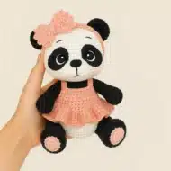 Forest Babies Panda Crochet Pattern, Easy DIY Amigurumi Panda PDF, Beginner-Friendly Crochet Pattern, Digital Crochet Download - Image 3