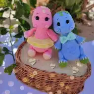 Cute Girl Dinosaur, Amigurumi Crochet Pattern, PDF Tutorial, Easy No-Sew Plush Toy, Beginner-Friendly - Image 6