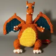 Charmander Reversible Pokeball Crochet Pattern, PDF Pattern For You, Amigurumi Pokemon Patterns, charizard.zip