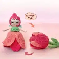 Reversible Tulip Fairy Amigurumi Pattern - Flower Crochet Pattern