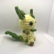 Chibi Leafeon Crochet Pattern, Inspired Amigurumi Pattern, Pokemon Mini Crochet Pattern - Image 5