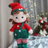 2in1 Crochet pattern, Crochet Christamas Elf pattern, Amigurumi Elf, Christmas doll pattern - Image 6