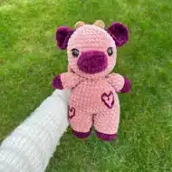 4in1 Flower Cows Crochet Pattern Bundle | Amigurumi PDF | Lavender, Daisy, Cherry Blossom, Sunflower | Low Sew Toy Tutorial - Image 7