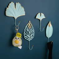 Nature's Leaves Metal Wall Hooks - Image 2