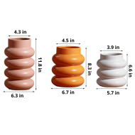 Chunky Rolls Ceramic Vase - Image 6