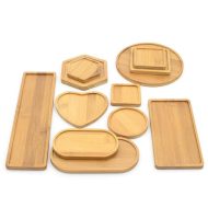 Natural Bamboo Planter Saucer Trays - Image 2
