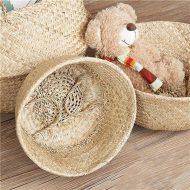 Handmade Rattan Planter or Storage Basket with Handles - Image 10
