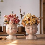 Peaceful Dream Sleeping Face Planter Vase - Image 3