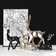 Reindeer Scandinavian Sculpture Set of 2 - Image 7