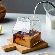 Mini Glass Milk Carton Cup - Image 5