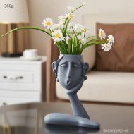 Emotional Faces Planter Sculpture Trio - Image 9