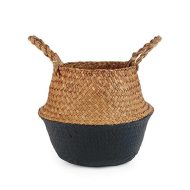Handmade Rattan Planter or Storage Basket with Handles - Image 7