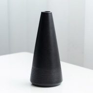 Black as Night Textured Ceramic Vases - Image 14