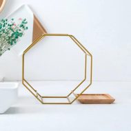 Geometric Ceramic Wall Planter with Octagonal Iron Frame - Image 37