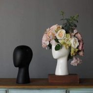 Head Shaped Flower Vase - Image 3
