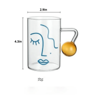 Face Silhouette Breakfast Mug - Image 11