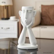 Emotional Faces Planter Sculpture Trio - Image 16