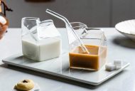 Mini Glass Milk Carton Cup - Image 14
