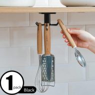 Under-Cabinet Spinning Kitchen Utensil Storage 6-Hook Hanger - Image 8