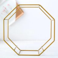 Geometric Ceramic Wall Planter with Octagonal Iron Frame - Image 32
