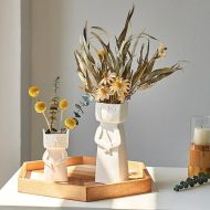 Nordic Playful Cat Ceramic Vase - Image 3