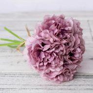 5-Piece Silk Faux Peonies Artificial Flowers - Image 6