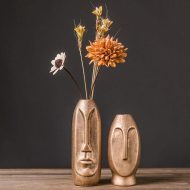Abstract Long Face Ceramic Vase - Image 4
