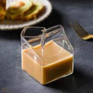 Mini Glass Milk Carton Cup - Image 11