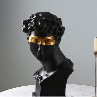 Florentine Gold Accent David Bust Statue - Image 13