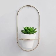 Ceramic Flowerpot with Metal Wall Mount - Image 23