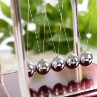 Mini Newton's Cradle Desk Toy - Image 3