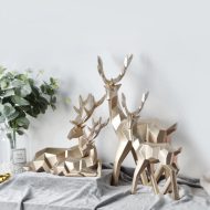Reindeer Scandinavian Sculpture Set of 2 - Image 3