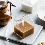 Mini Glass Milk Carton Cup - Image 6