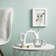 White Ceramic Tea Time Vases - Image 2