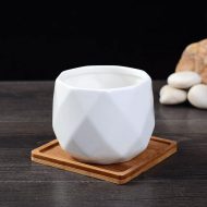Rounded Diamond Ceramic Succulent Planters - Image 5