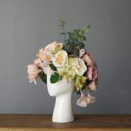 Head Shaped Flower Vase - Image 6
