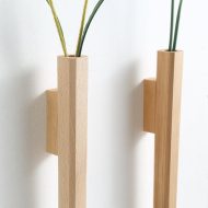 Wooden Wall Spear Vase - Image 7