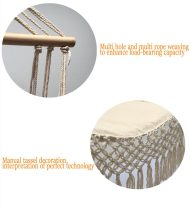 Handmade Macrame Hanging Hammock Swing Chair - Image 6