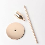 3-Piece Gold Taper Candle Stick Holder Set - Image 3