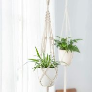 4-Piece Handmade Boho Macrame Plant Hanger Set - Image 5