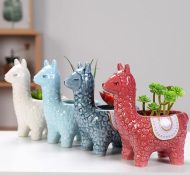 Alpaca Ceramic Succulent Planter - Image 3
