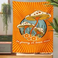 70s Vintage Mushrooms Tapestry - Image 8