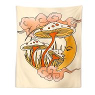70s Vintage Mushrooms Tapestry